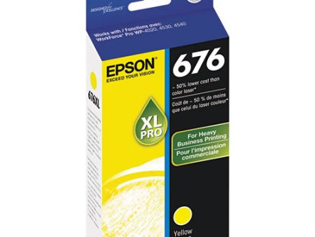 T676xl420-s (676xl) High-yield Ink, 2,400 Page-yield, Yellow For Cheap