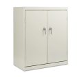 Assembled 42  High Heavy-duty Welded Storage Cabinet, Two Adjustable Shelves, 36w X 18d, Light Gray Online Sale