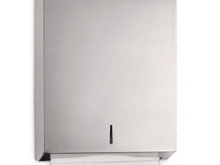 Vertical C-fold multi-fold Paper Towel Dispenser, 14.5 X 4 X 11.2, Brushed Stainless Steel Cheap