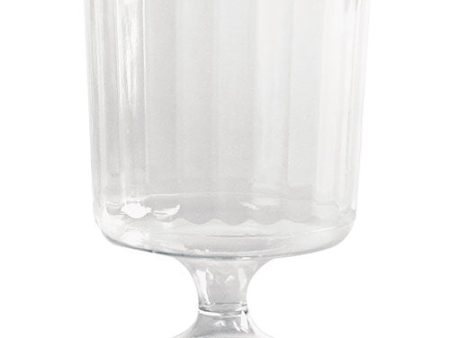 Classic Crystal Plastic Wine Glasses On Pedestals, 5 Oz, Clear, 10 pack, 24 Packs carton For Discount