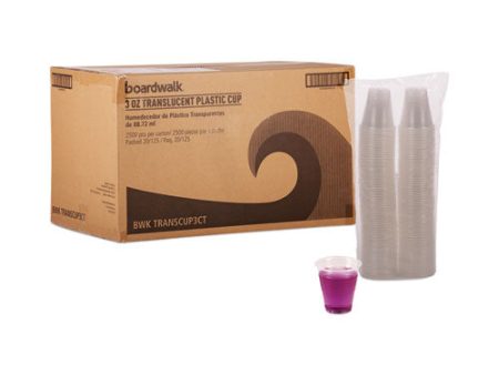 Translucent Plastic Cold Cups, 3 Oz, 125 sleeve, 20 Sleeves carton For Discount