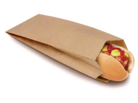 Ecocraft Grease-resistant Hot Dog Bags, 1.5  X 3.5  X 8.5 , Natural, 1,000 carton on Sale