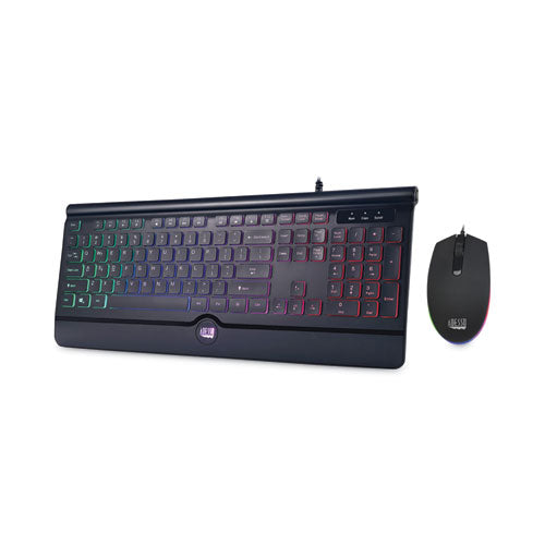 Backlit Gaming Keyboard And Mouse Combo, Usb, Black Supply