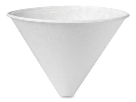 Bare Eco-forward Treated Paper Funnel Cups, 6 Oz, White, 250 bag, 10 carton Sale