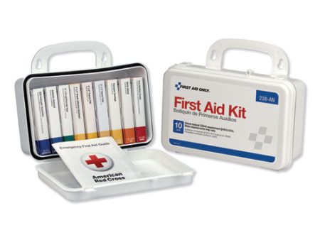 Ansi-compliant First Aid Kit, 64 Pieces, Plastic Case For Discount