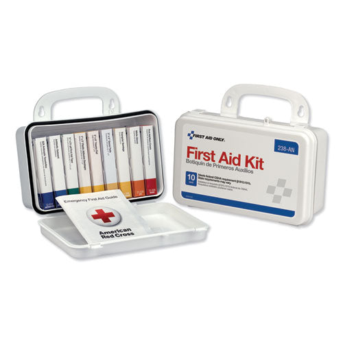 Ansi-compliant First Aid Kit, 64 Pieces, Plastic Case For Discount