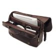 Leather Flapover Case, Fits Devices Up To 15.6 , Leather, 16 X 6 X 13, Brown Hot on Sale