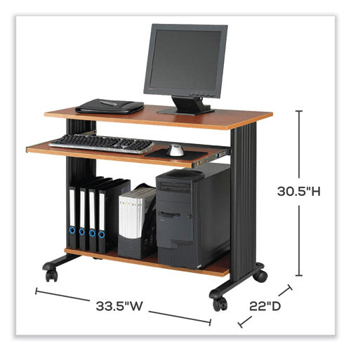 Muv Standing Desk, 35.5  X 22  X 30.5 , Cherry Sale