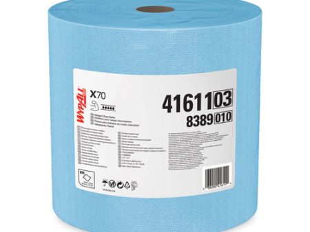 X70 Cloths, Jumbo Roll, 12.4 X 12.2, Blue, 870 roll Fashion