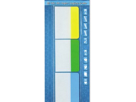 Write-on Index Tabs, 1 5-cut, Assorted Colors, 2  Wide, 30 pack Online Sale