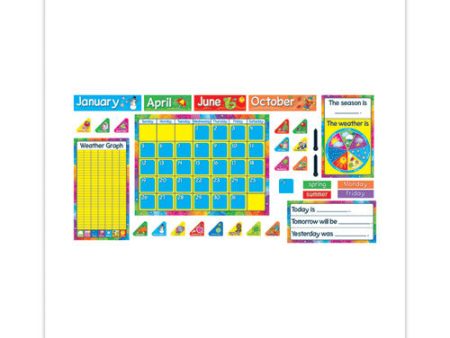 Year Around Calendar Bulletin Board Set, 12-month Calendar, 22  X 17 , Assorted Colors, 106 set on Sale