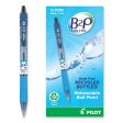 B2p Bottle-2-pen Recycled Ballpoint Pen, Retractable, Medium 1 Mm, Black Ink, Translucent Blue Barrel, Dozen For Sale