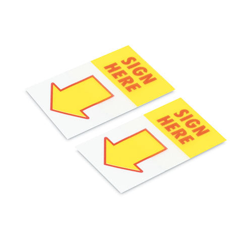 Arrow Page Flags,  sign Here , Yellow red, 50 Flags dispenser, 2 Dispensers pack Online Sale