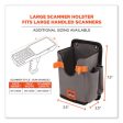 Squids 5543 Handheld Barcode Scanner Mount Holder With Fastener Straps, 2 Compartments, 3.5 X 2.5 X 7.3, Gray Hot on Sale