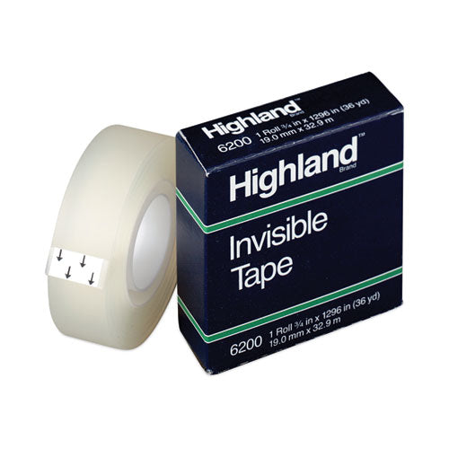 Invisible Permanent Mending Tape, 1  Core, 0.75  X 36 Yds, Clear For Cheap