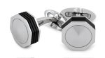 Montegrappa Nerouno Linea Cufflinks - Stainless Steel, Metal Inlay - IDNUCLI1 Online Hot Sale