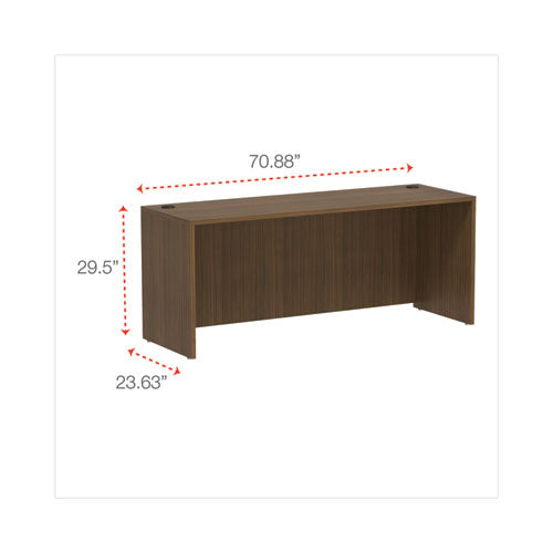 Alera Valencia Series Credenza Shell, 70.88w X 23.63d X 29.5h, Modern Walnut Online Hot Sale