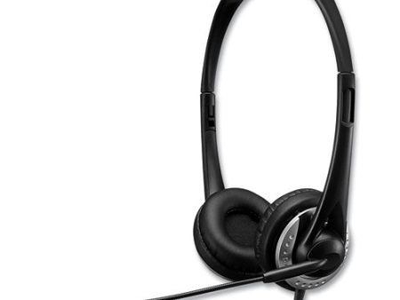 Xtream P2 Binaural Over The Head Headset With Microphone, Black Fashion