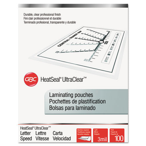 Ultraclear Thermal Laminating Pouches, 3 Mil, 9  X 11.5 , Gloss Clear, 100 box Online Sale