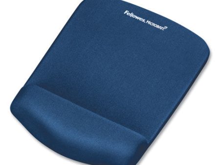 Plushtouch Mouse Pad With Wrist Rest, 7.25 X 9.38, Blue Online now