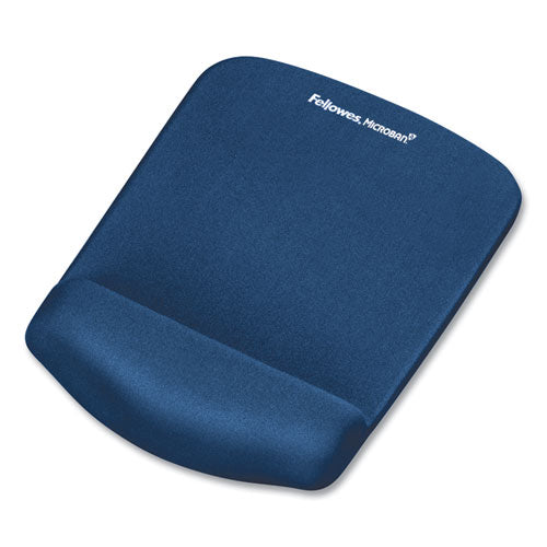 Plushtouch Mouse Pad With Wrist Rest, 7.25 X 9.38, Blue Online now