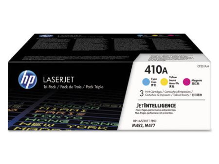 Hp 410a, (cf251a-m) 3-pack Cyan magenta yellow Original Laserjet Toner Cartridges Online