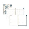 Bakah Blue Weekly monthly Planner, Floral Artwork, 11 X 8.5, Blue white Cover, 12-month (jan To Dec): 2025 Discount