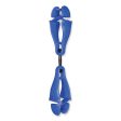 Squids 3420 Dual Clip Swivel Glove Clip Holder, 1 X 0.6 X 5.5, Acetal Copolymer, Blue Online Sale