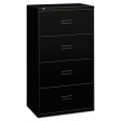 400 Series Lateral File, 4 Legal letter-size File Drawers, Black, 30  X 18  X 52.5  Cheap