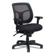 Apollo Multi-function Mesh Task Chair, Supports Up To 250 Lb, 18.9  To 22.4  Seat Height, Silver Seat back, Black Base Hot on Sale