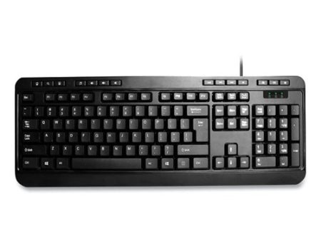 Akb132ub 118-key Mm Desktop Usb Keyboard, Black on Sale