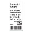 Lw Durable Labels, Medical Prescription Label, 1  X 2.13 , White, 500 Labels roll Online now