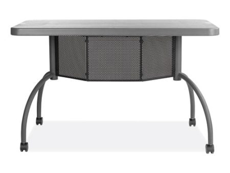 Teacher s Workpod Desk, 48  X 24  X 30 , Charcoal Slate Sale