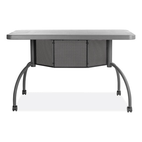 Teacher s Workpod Desk, 48  X 24  X 30 , Charcoal Slate Sale