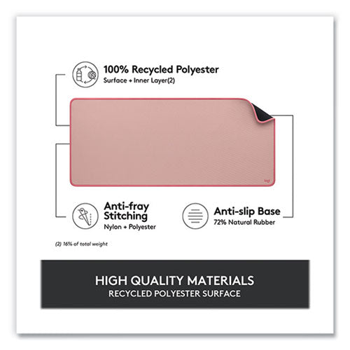 Studio Series Polyester Desk Mat, 27.5 X 11.8, Dark Rose For Discount