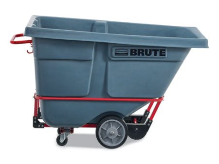 0.5 Cu Yd Brute Duratilt Frame Tilt Truck, Heavy Duty, 1,400 Lb Capacity, Gray Fashion