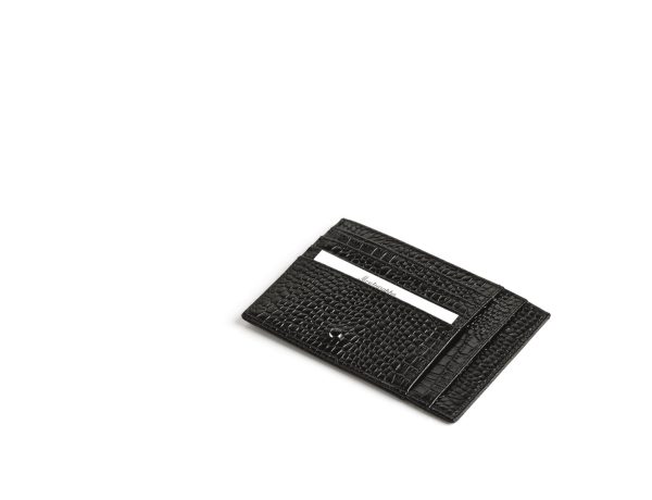 Montegrappa Large Credit Card Holder - Croco For Sale