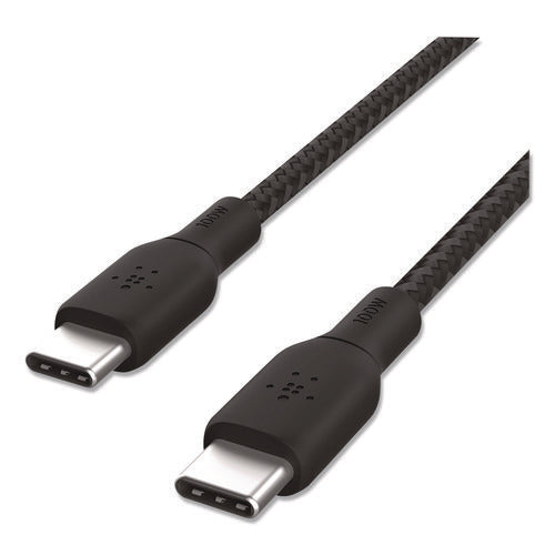 Boost Charge Braided Usb-c To Usb-c Cable, 100 W Power Delivery, 6.6 Ft, Black Discount