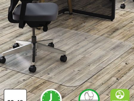 All Day Use Chair Mat - Hard Floors, 36 X 48, Rectangular, Clear Supply