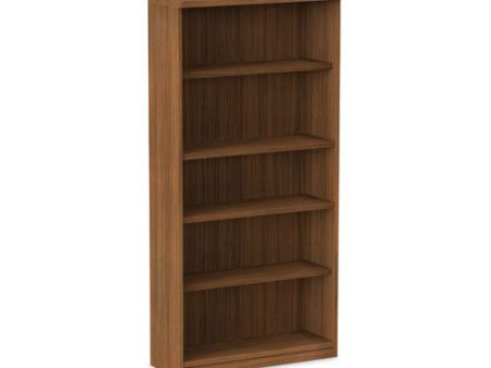 Alera Valencia Series Bookcase, Five-shelf, 31.75w X 14d X 64.75h, Modern Walnut Fashion