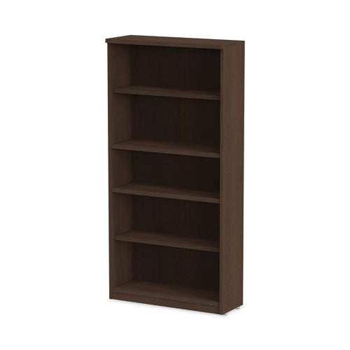 Alera Valencia Series Bookcase, Five-shelf, 31.75w X 14d X 64.75h, Espresso Supply