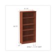 Alera Valencia Series Bookcase, Five-shelf, 31.75w X 14d X 64.75h, Medium Cherry Fashion