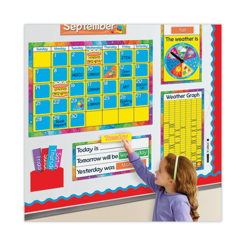 Year Around Calendar Bulletin Board Set, 12-month Calendar, 22  X 17 , Assorted Colors, 106 set on Sale