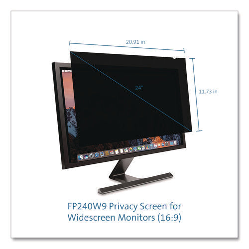 Anti-glare Reversible Privacy Screen For 24  Widescreen Flat Panel Monitor, 16:9 Aspect Ratio on Sale