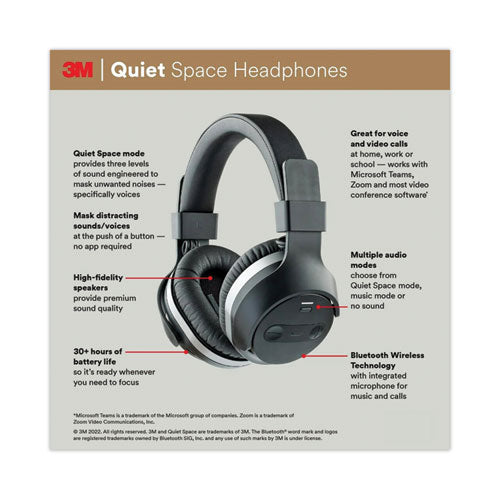 Quiet Space Headphones, Black Discount