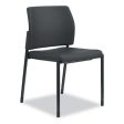 Accommodate Series Guest Chair, Fabric Upholstery, 23.5  X 22.25  X 31.5 , Black Seat back, Textured Black Base, 2 carton For Cheap