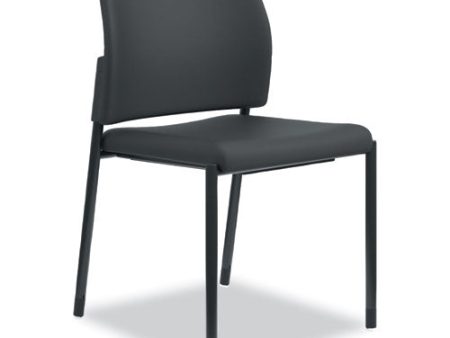 Accommodate Series Guest Chair, Fabric Upholstery, 23.5  X 22.25  X 31.5 , Black Seat back, Textured Black Base, 2 carton For Cheap