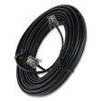 Line Cord, Plug plug, 25 Ft, Black Fashion