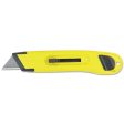 Plastic Light-duty Utility Knife With Retractable Blade, 6  Plastic Handle, Yellow Supply