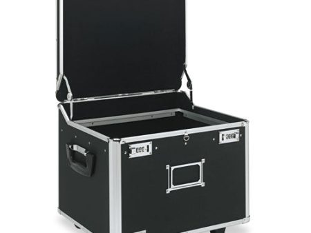 Locking Mobile File Chest, Letter legal Files, 17.5  X 15.5  X 14.5 , Black chrome Online